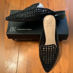 INC MULES BLACK JALISSAP MULES